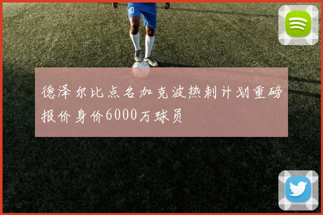 德泽尔比点名加克波热刺计划重磅报价身价6000万球员